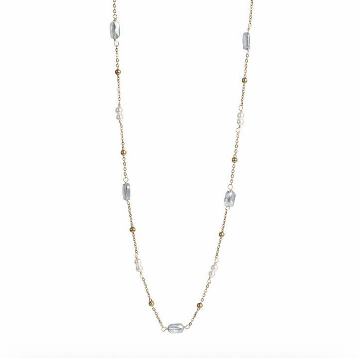 A&C - Nordic Jewellery Design - Kort kjede, Blue Sky, Tone Damli