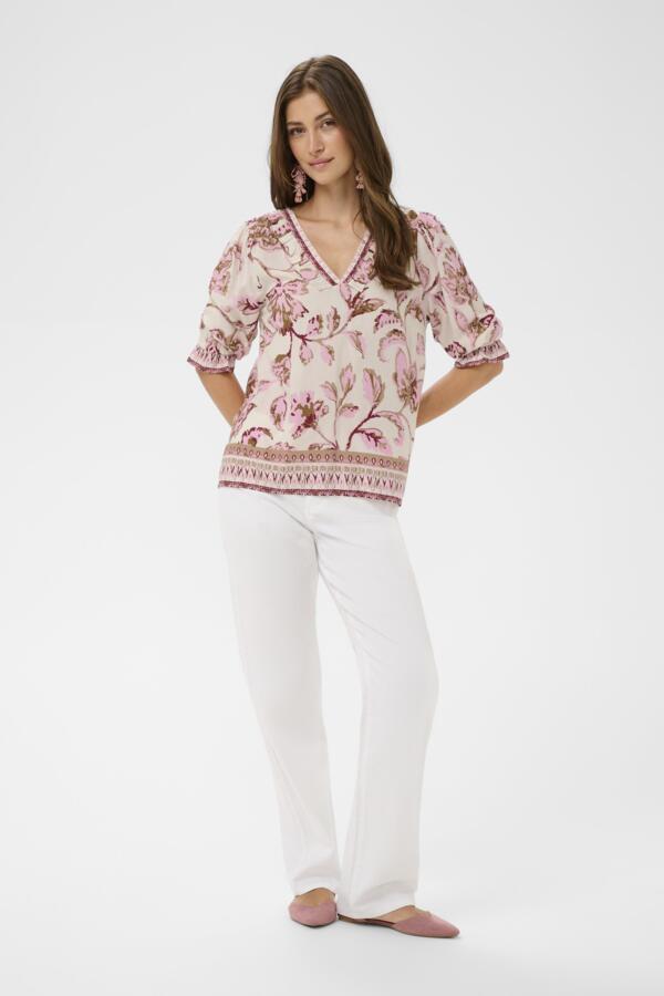 Cream - CRTIAH Boho Bluse - Rosa