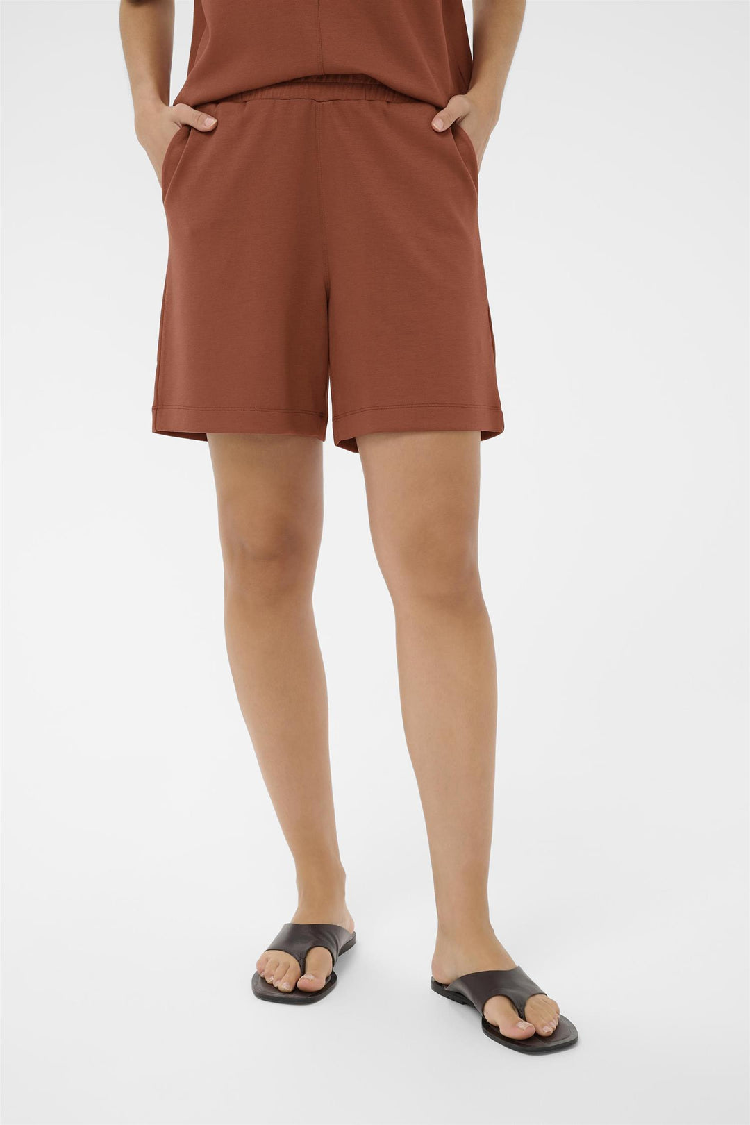 Kaffe Clothing - KAannie Jersey Shorts - Brun