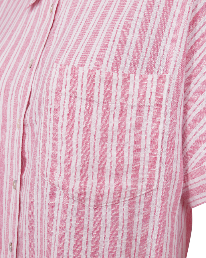 Freequent - FQLava skjorte med striper - Rosa