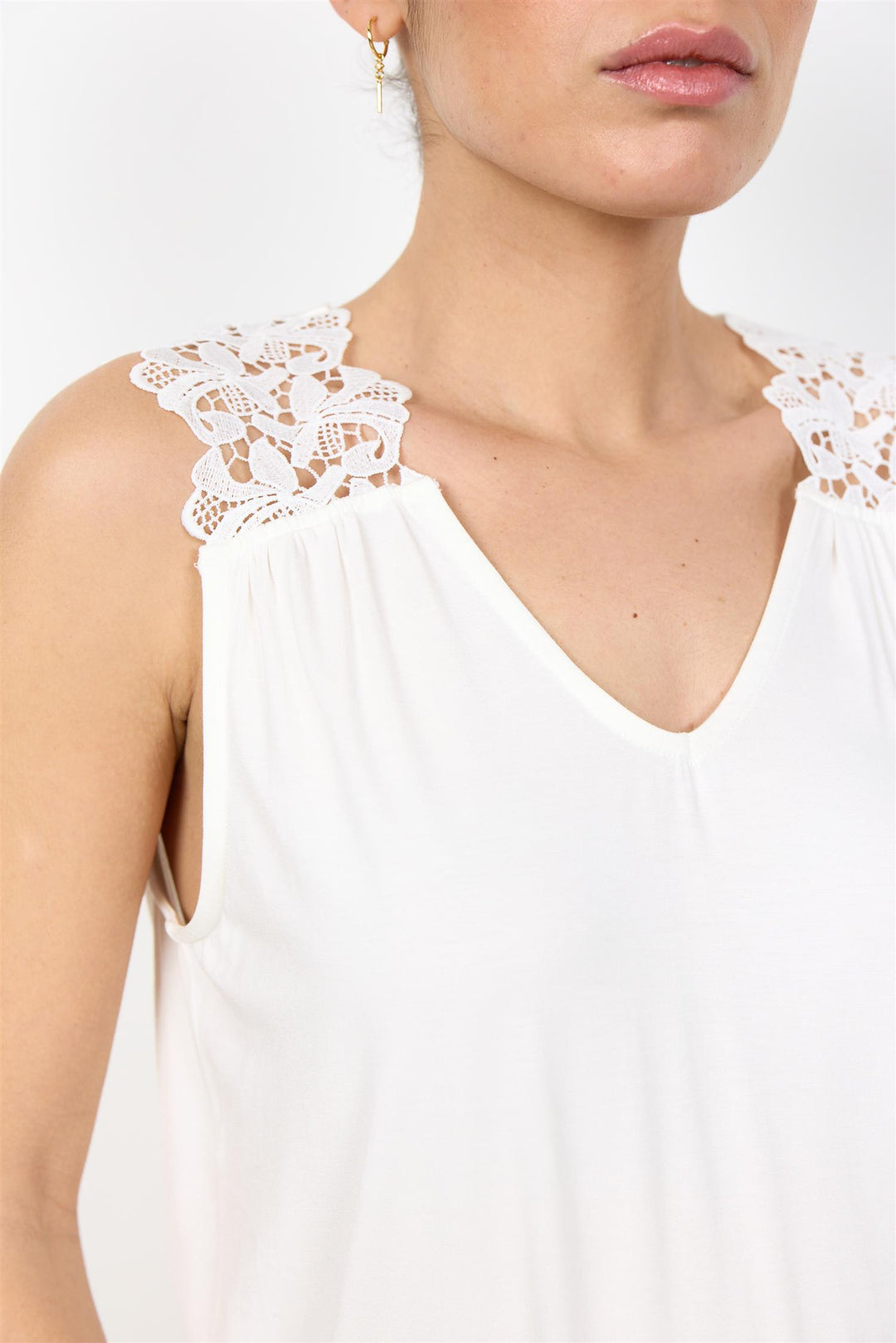 soyaconcept - SC-Marica Singlet med Blonde - Offwhite
