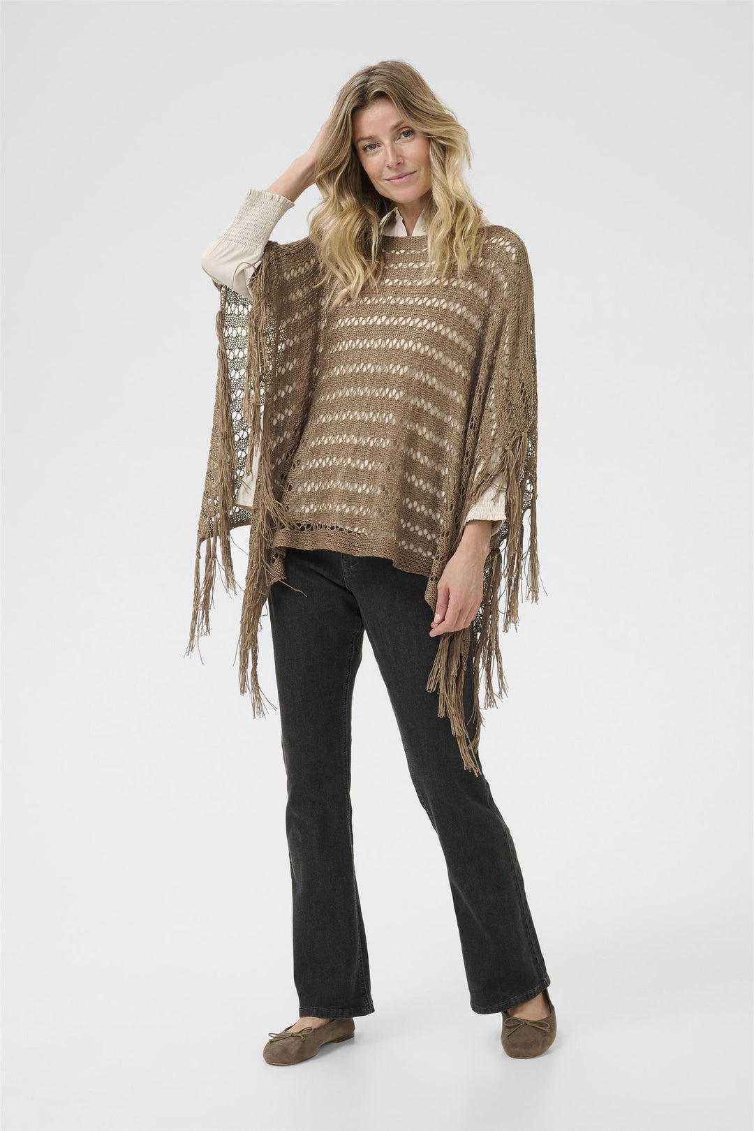 Cream - CRAlpah Poncho