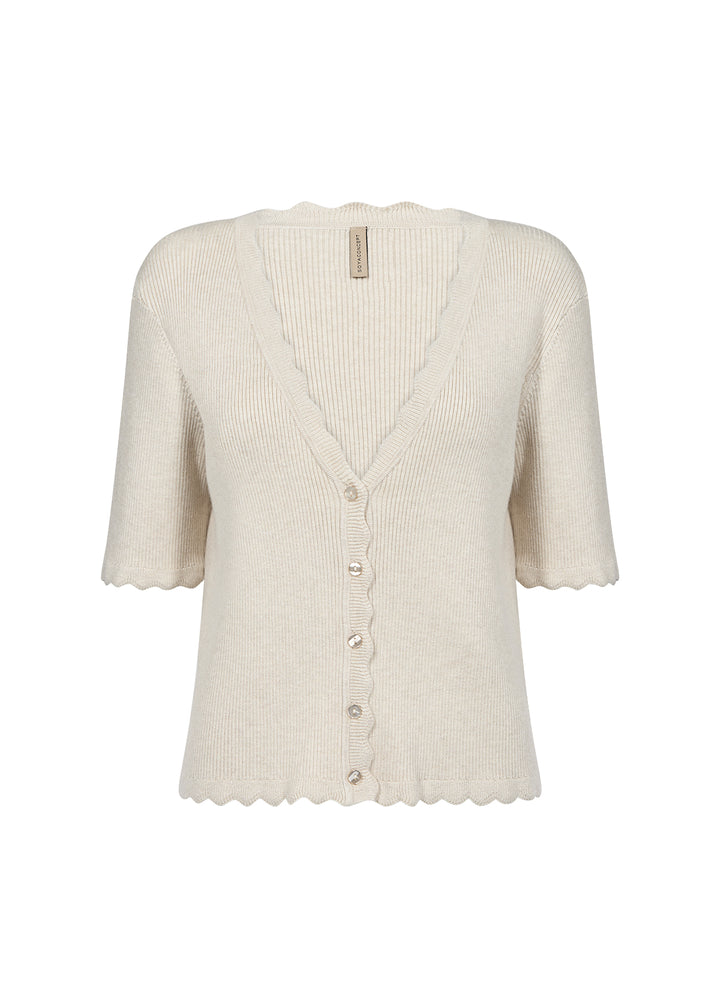soyaconcept - SCDollie Cardigan - Kremhvit