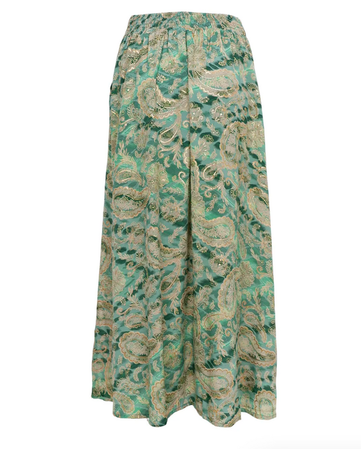 Black Colour - BCLUNA REGULAR Skjørt - Floral Green