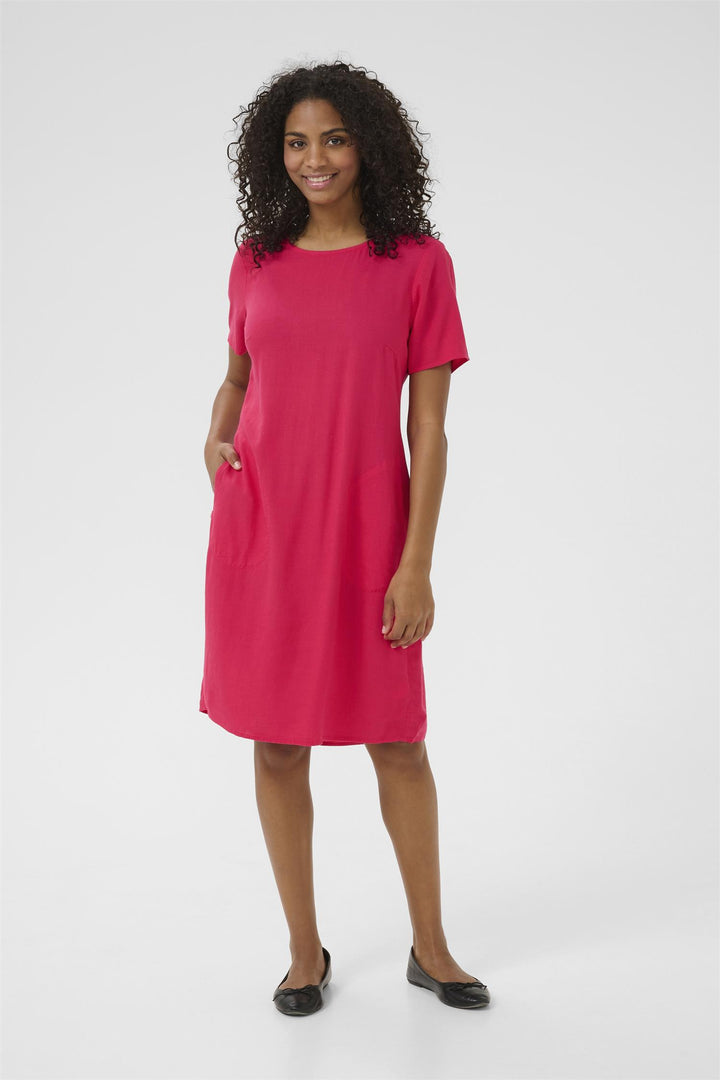 Kaffe Clothing - KAmilia kjole - Rasberry