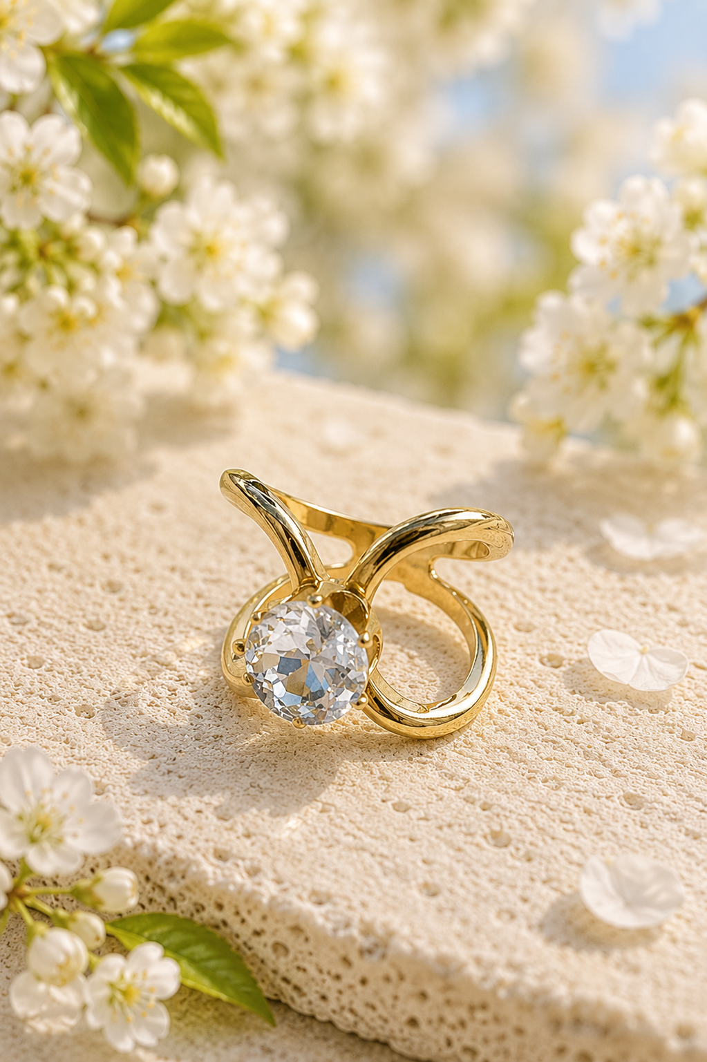 NORA Norway - Bandana ring - stone clear