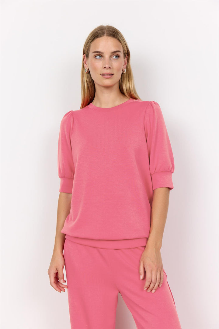 soyaconcept - SC-BANU 83 Genser med kort erm - Rosa