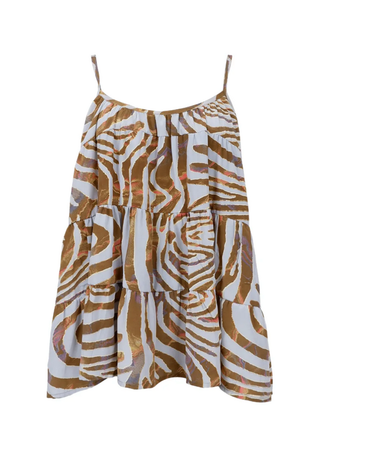 Black Colour - BCLUNA flare singlet/topp