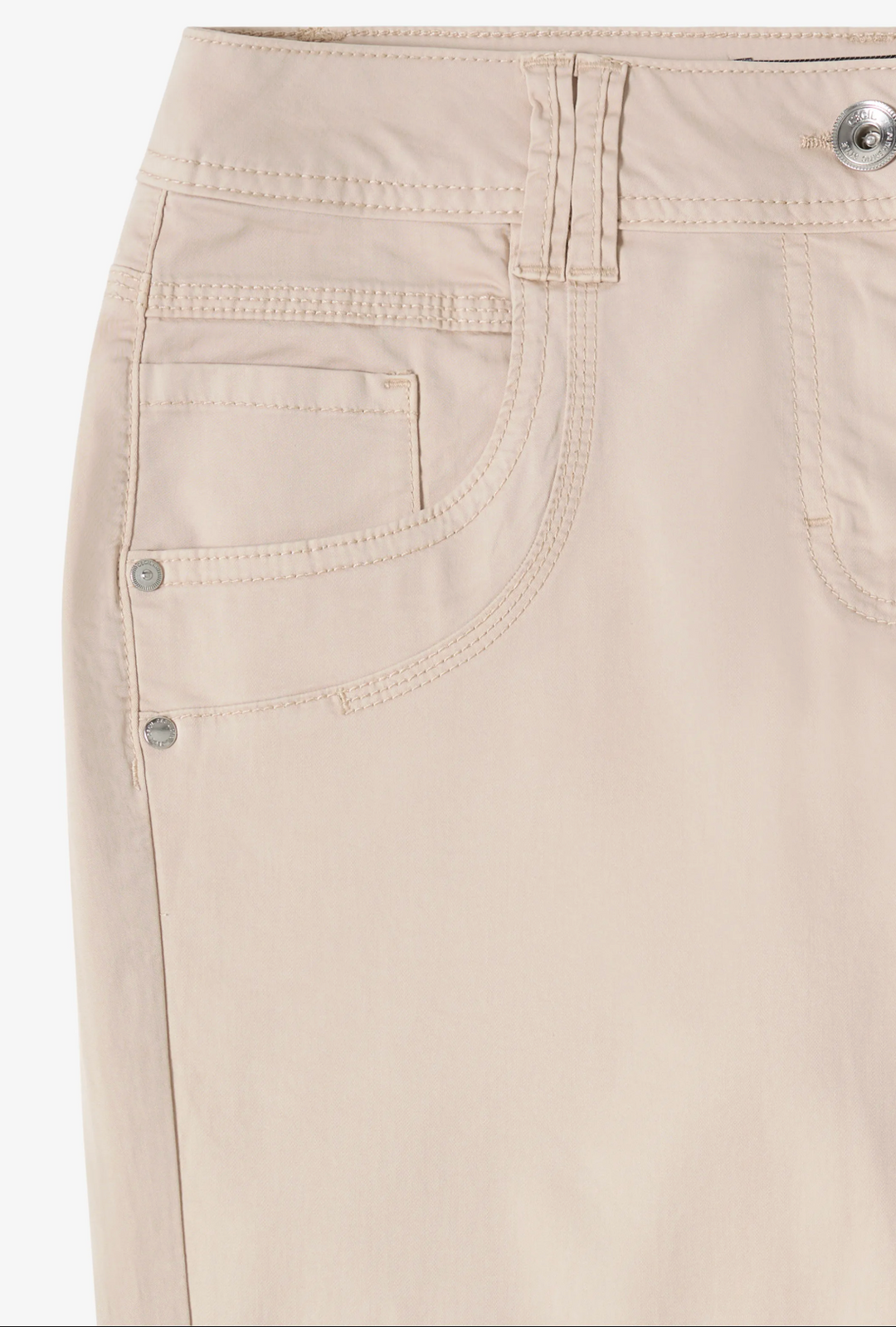 Cecil - Scarlett Bomulls Bukse - Beige - L:26