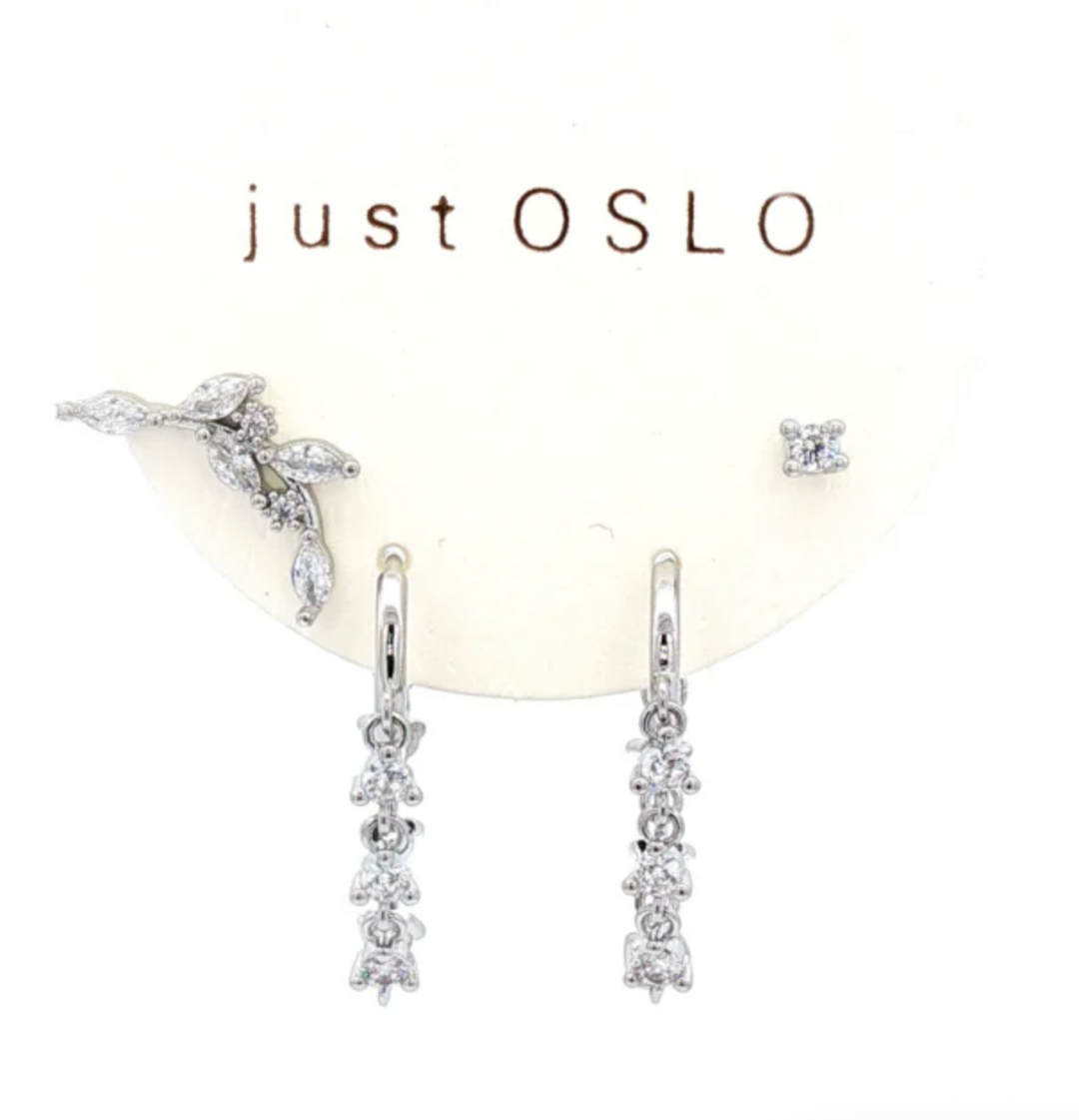 A&C - Nordic Jewellery Design - Sett med fire øredobber, sommer, S