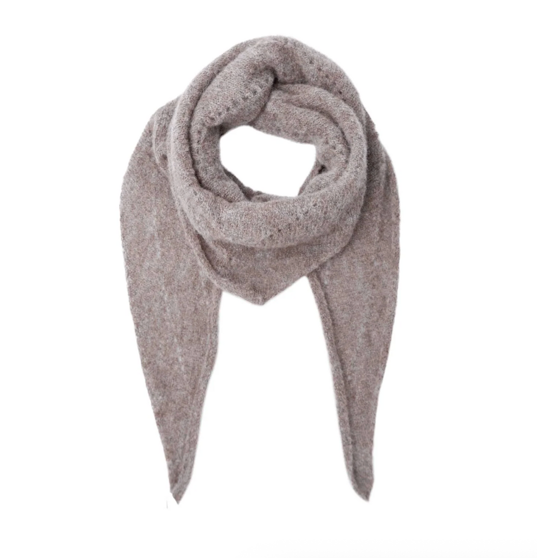 Black Colour - BCDELL UllSkjerf - Taupe