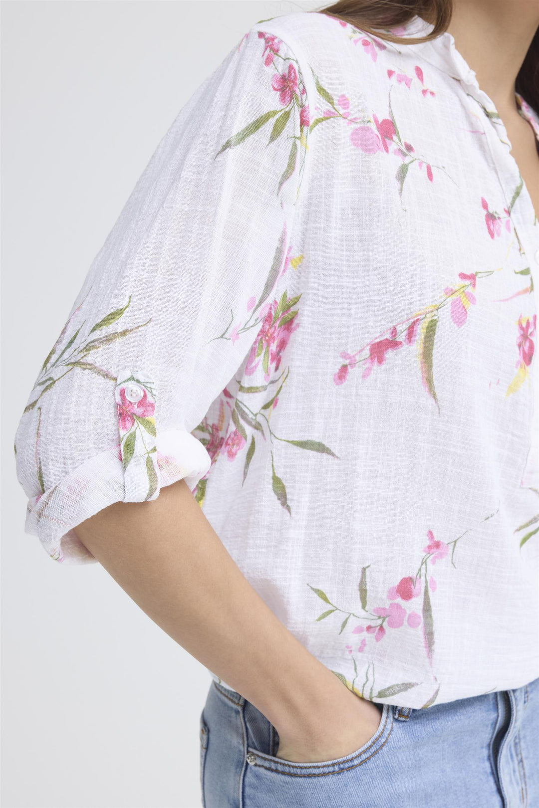 Sorbet - SBalexa Flo Bluse - Rosa