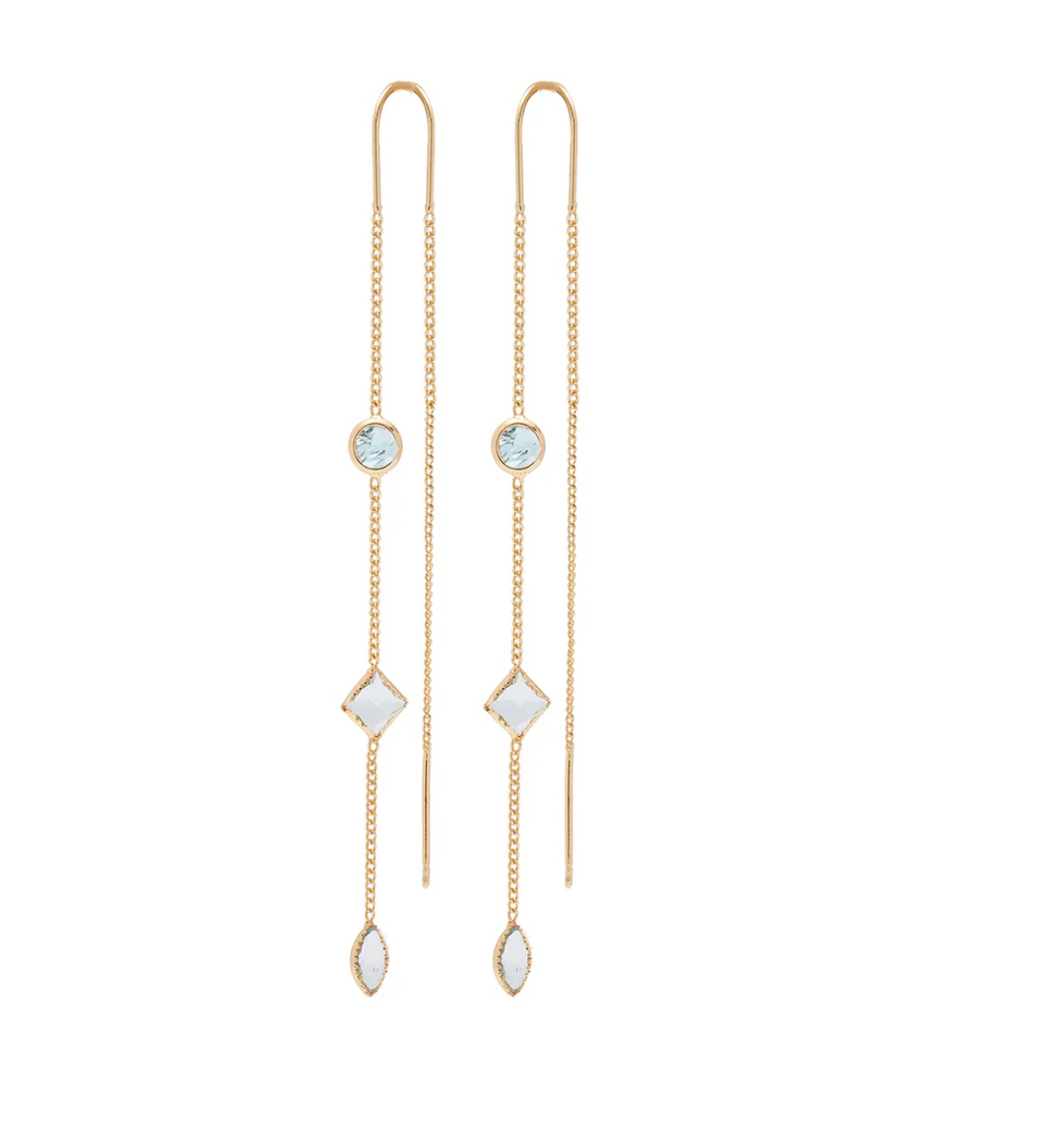NORA Norway - EAR 824 Gold Aqua - Øredobber