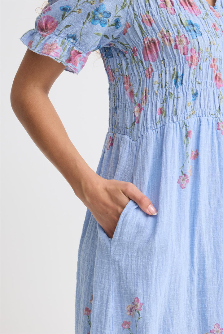 Sorbet - SBALEXA Lang blomsterkjole