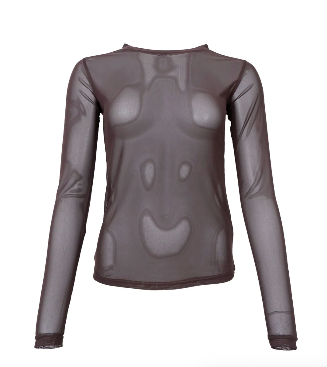 Black Colour - BCANNIE Meshbluse - Coffee