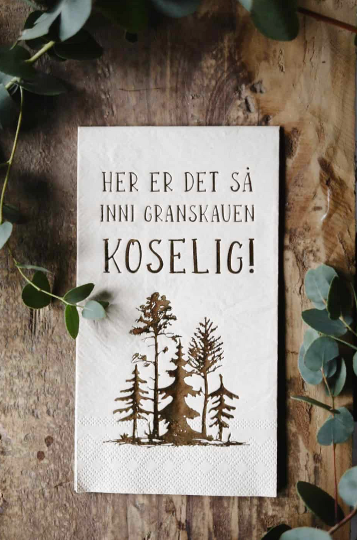 Trend Design - Serviett Inni Granskauen Koselig 33×40 Cm