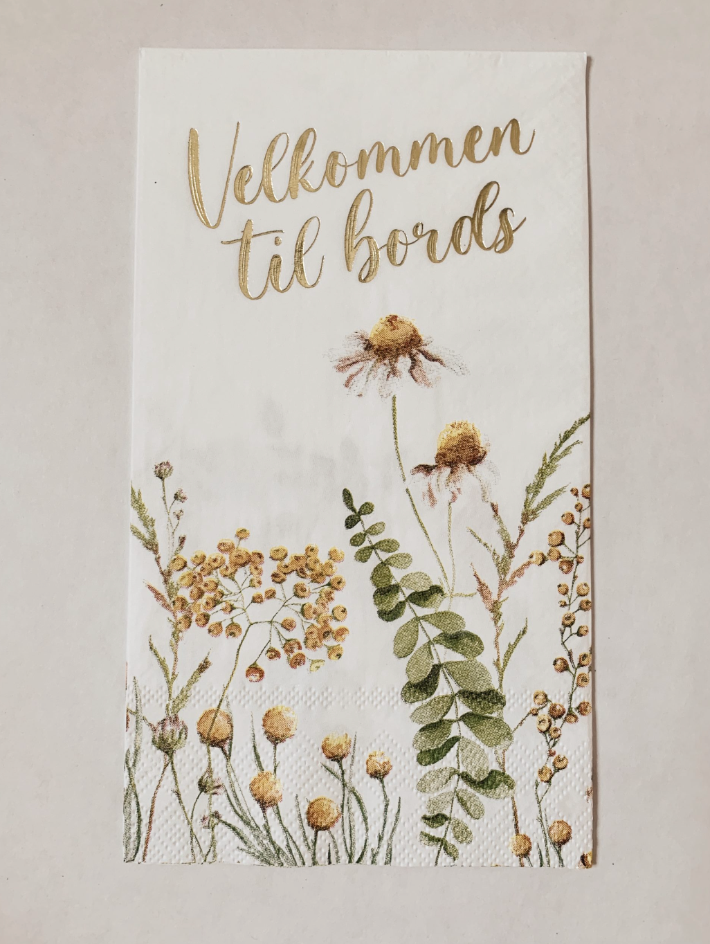 Trend Design - Velkommen til bords" prestekrage 33x40 cm