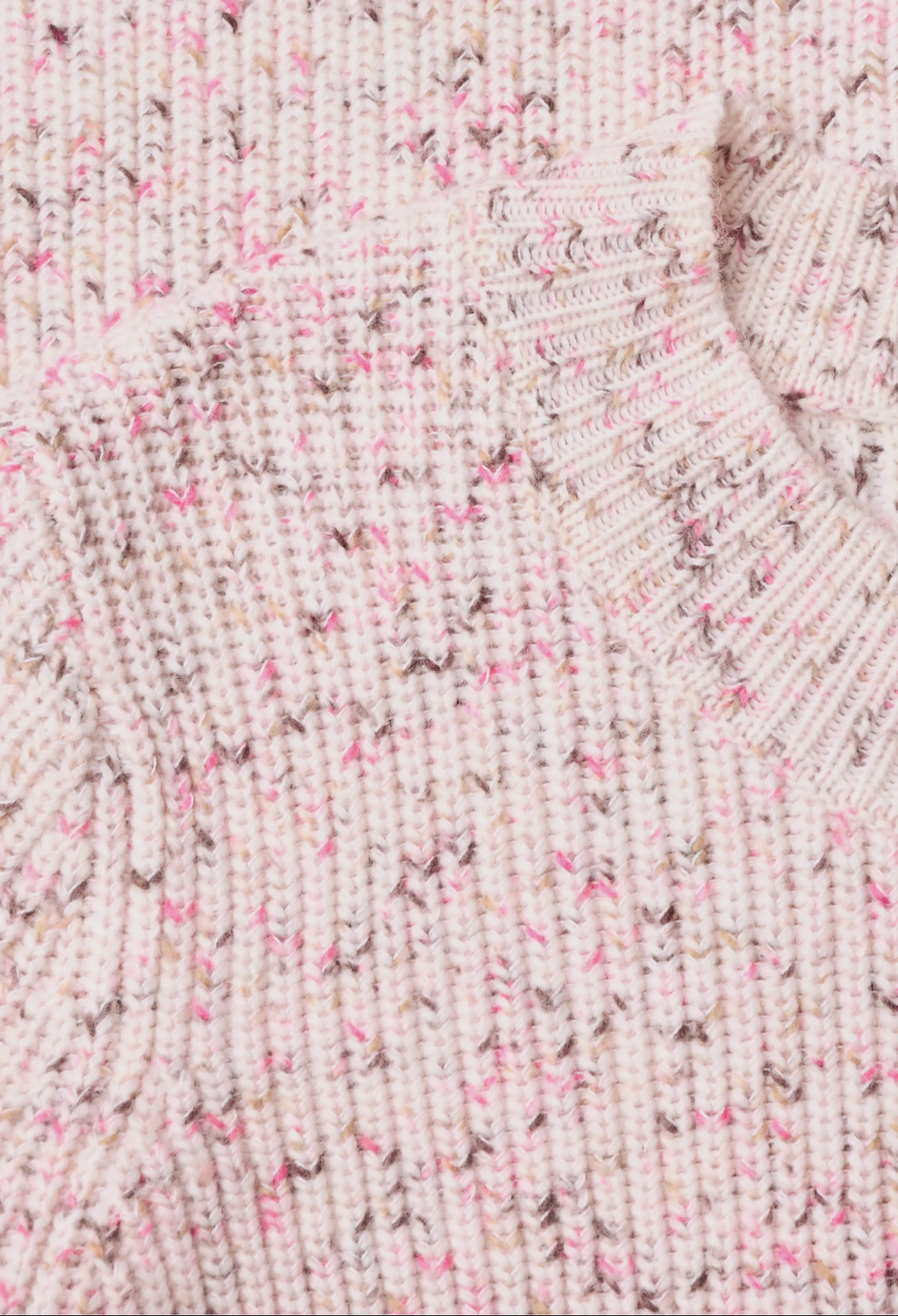 Cecil - Cecil strikkegenser med rund hals – Space Dye