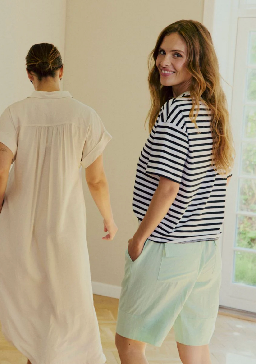 Freequent - FQLAVA Shorts - Lang med lommer - Spray