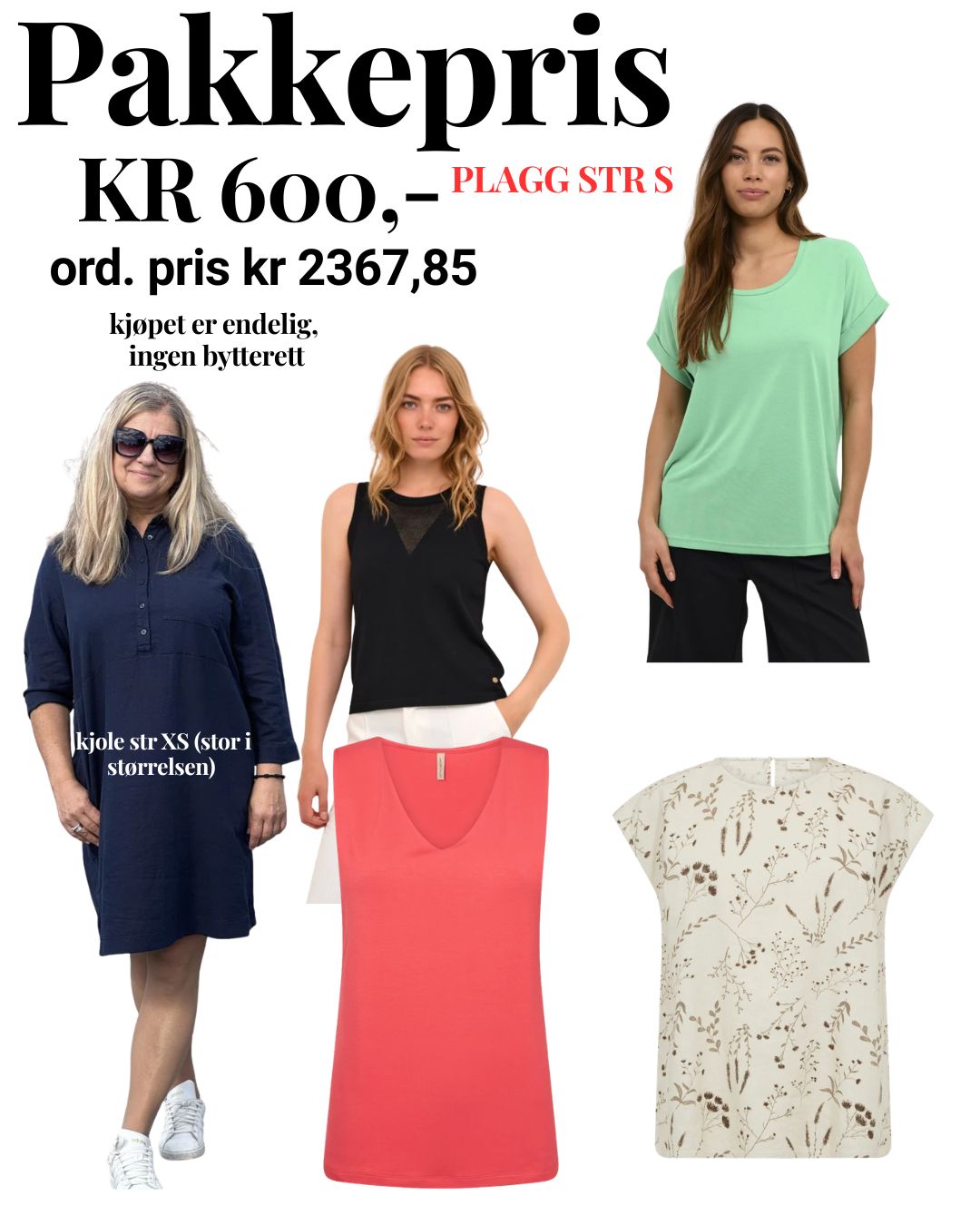 PAKKEPRIS STR S - 600,-