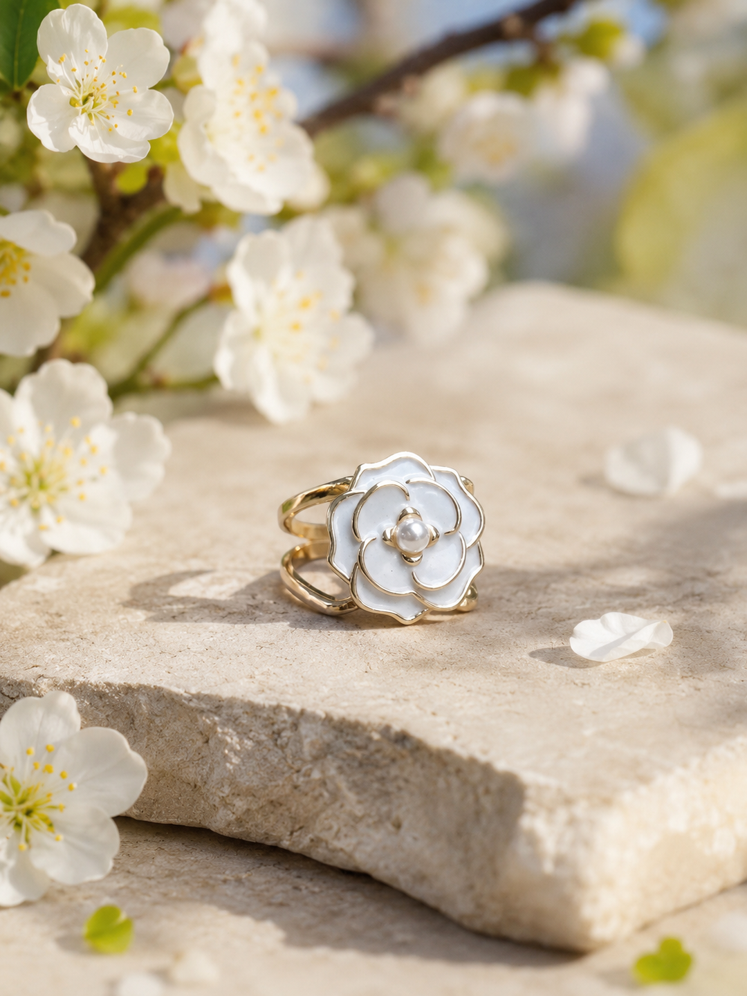 NORA Norway - Bandana ring - Rose white