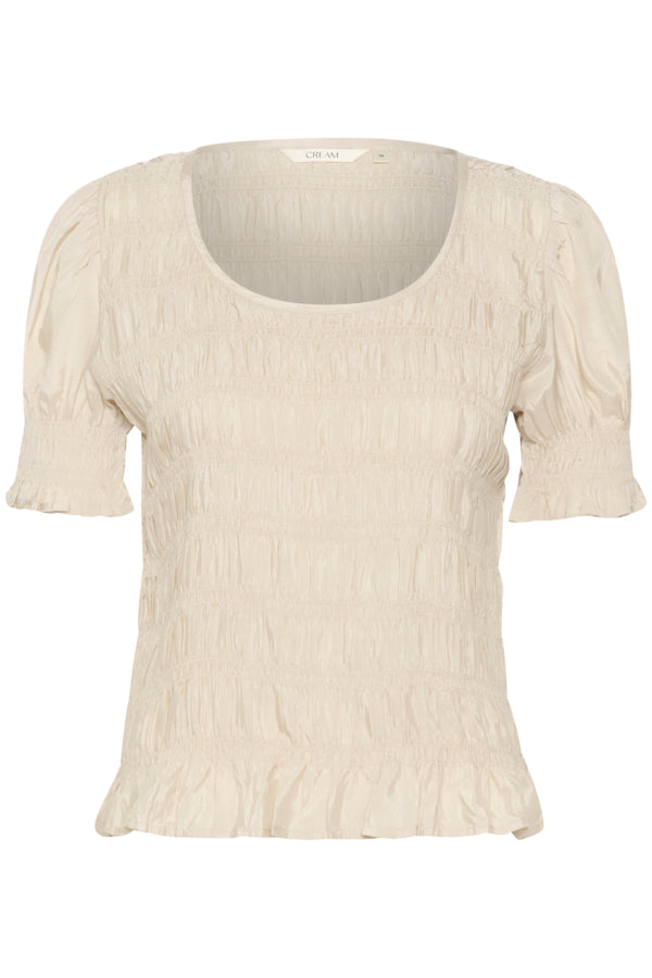 Cream - CRhenva O-Neck Bluse - Ancient Scroll