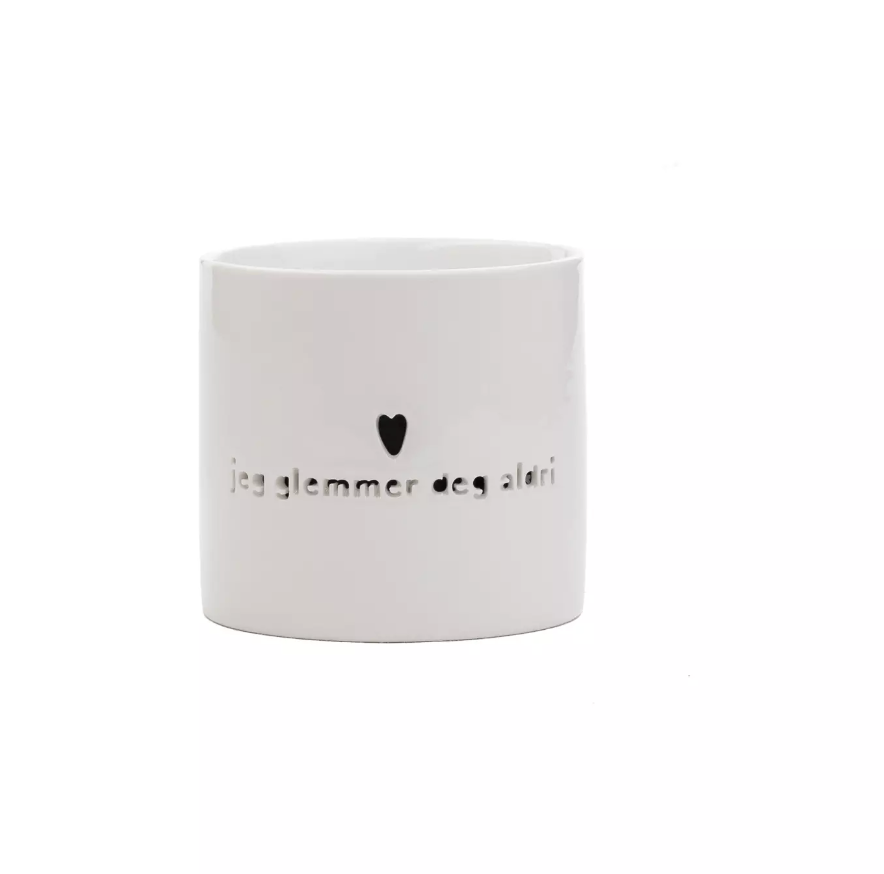 Søgne Home - Lykt til T-lys - Jeg glemmer deg aldri - Medium