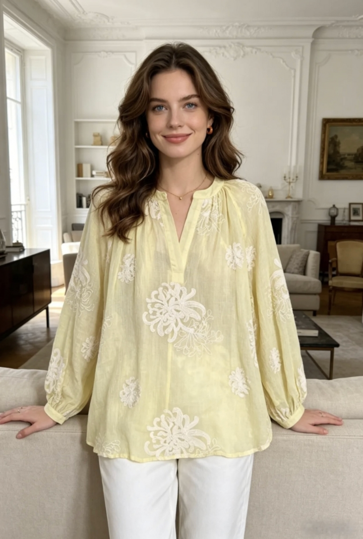 Le Coco - Susse Bluse - Gul