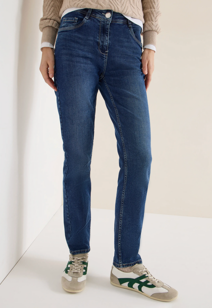 Cecil - Vicky Mid blue bukse - Lengde 28