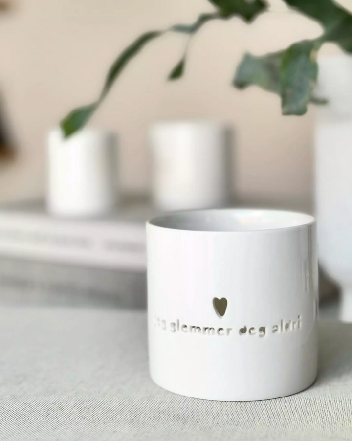 Søgne Home - Lykt til T-lys - Jeg glemmer deg aldri - Medium