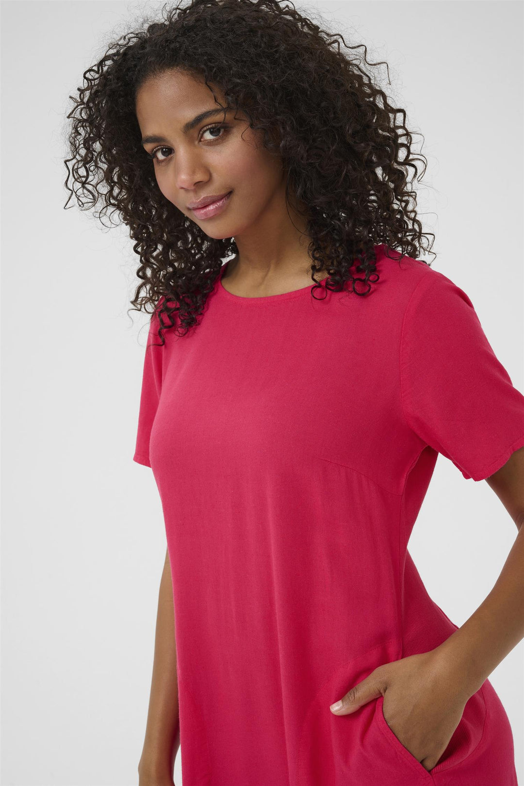 Kaffe Clothing - KAmilia kjole - Rasberry
