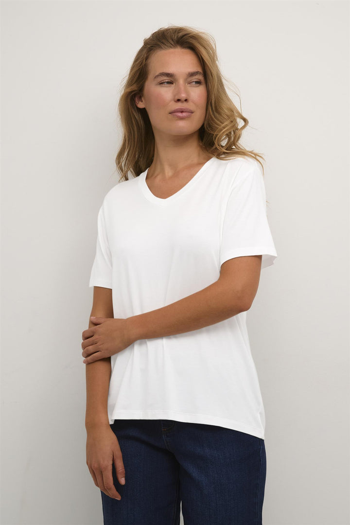 Kaffe Clothing - KAfrida V-Hals T-Skjorte