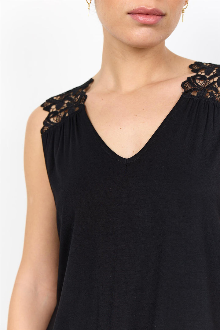 soyaconcept - SC-Marica Singlet med Blonde - Sort