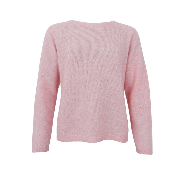 Black Colour - BCDELL Strikkegenser Alpakka/Ull  - Rose