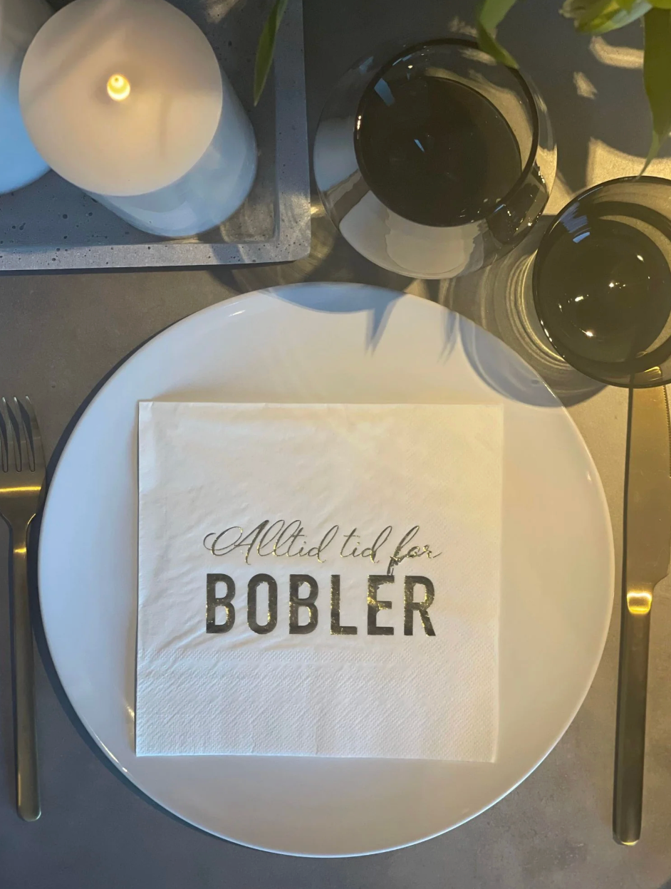 Norway Design Studio - ALLTID TID FOR BOBLER - Servietter