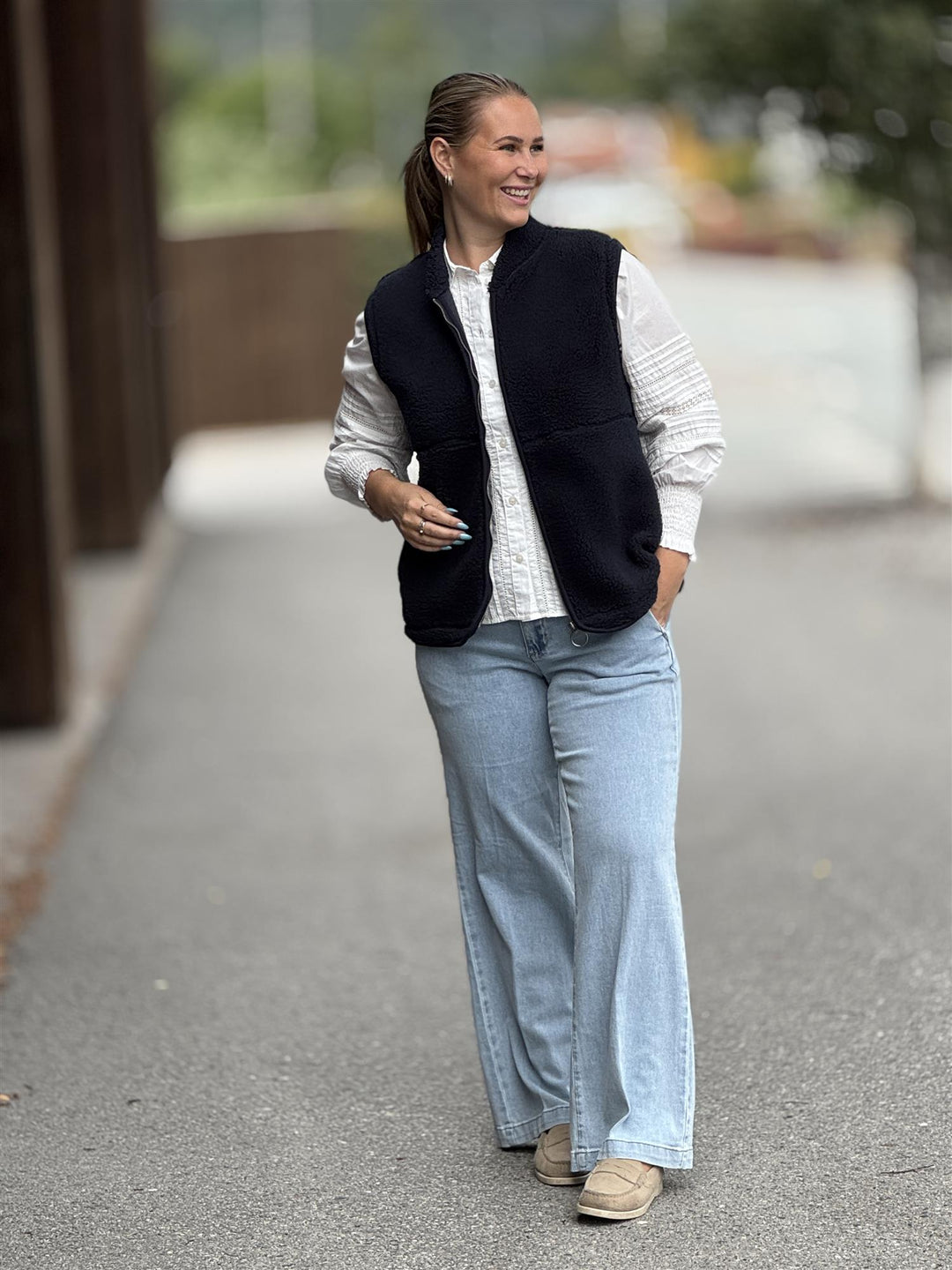 soyaconcept - SC-ONYX 3 TeddyVest - Blå