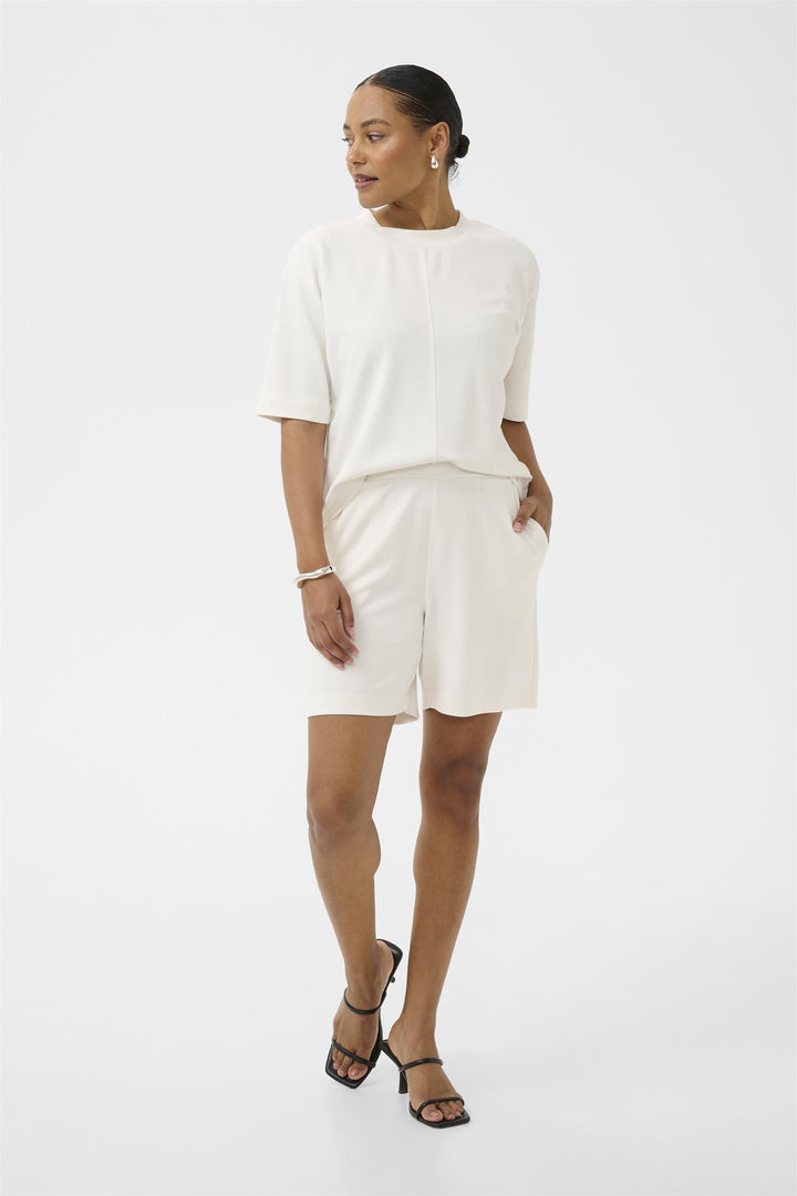 Kaffe Clothing - KAannie Jersey Shorts - Hvit