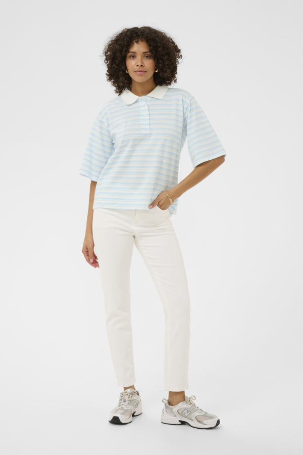 Kaffe Clothing - KAmiala polo T-Skjorte - Blå