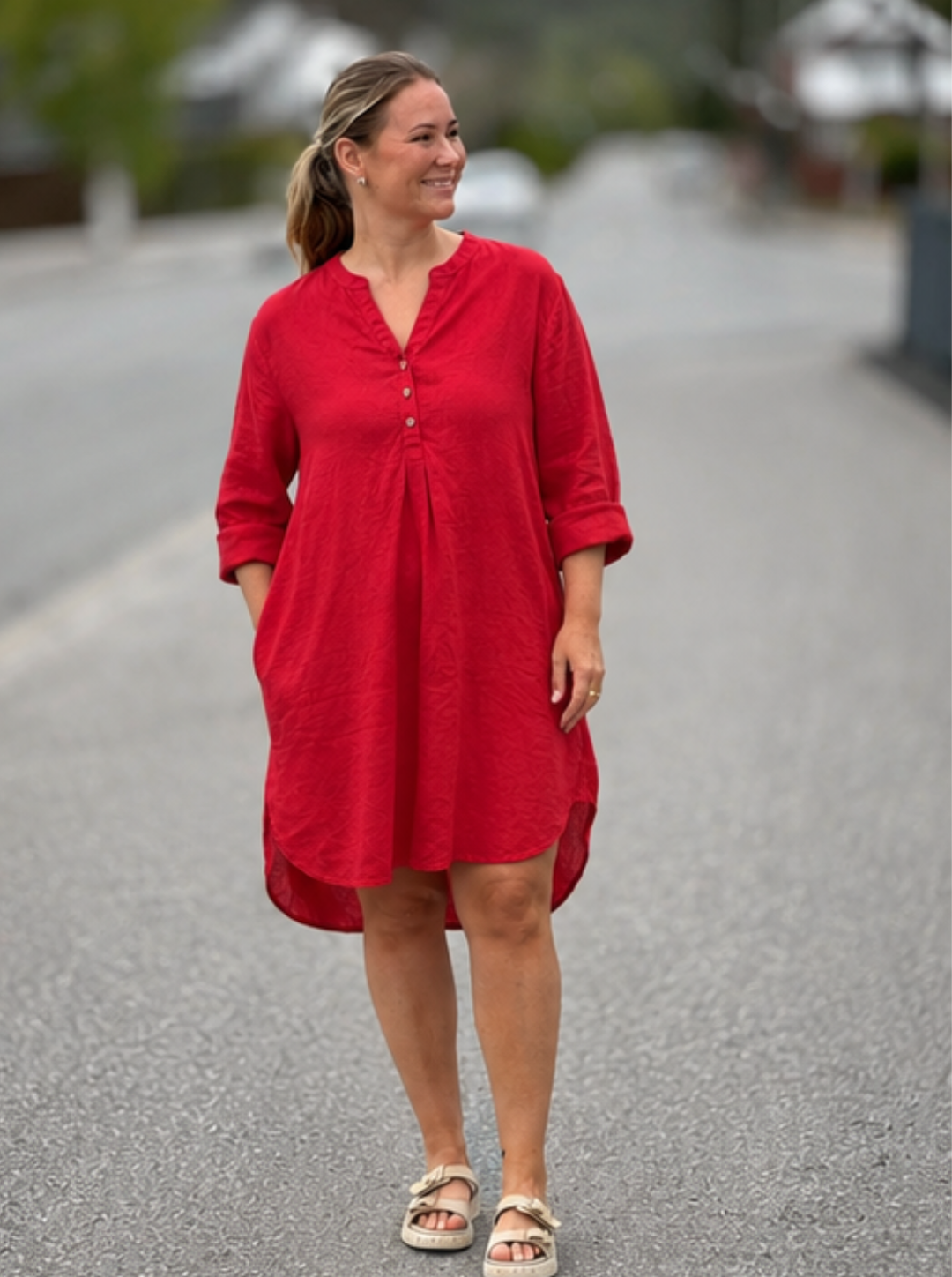 Cream - CRBellis Kort Kaftan Linkjole