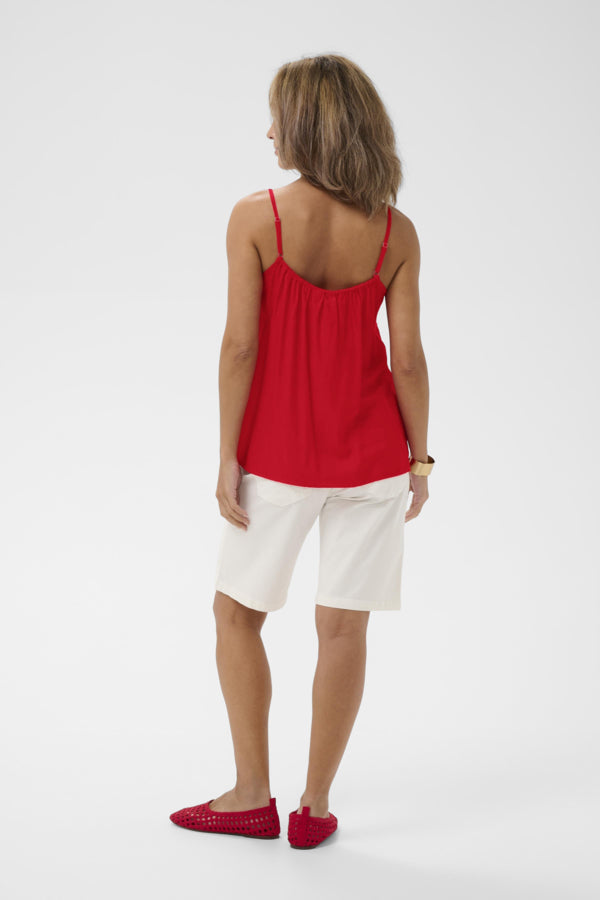 Cream - CRANNA Topp - High Risk Red