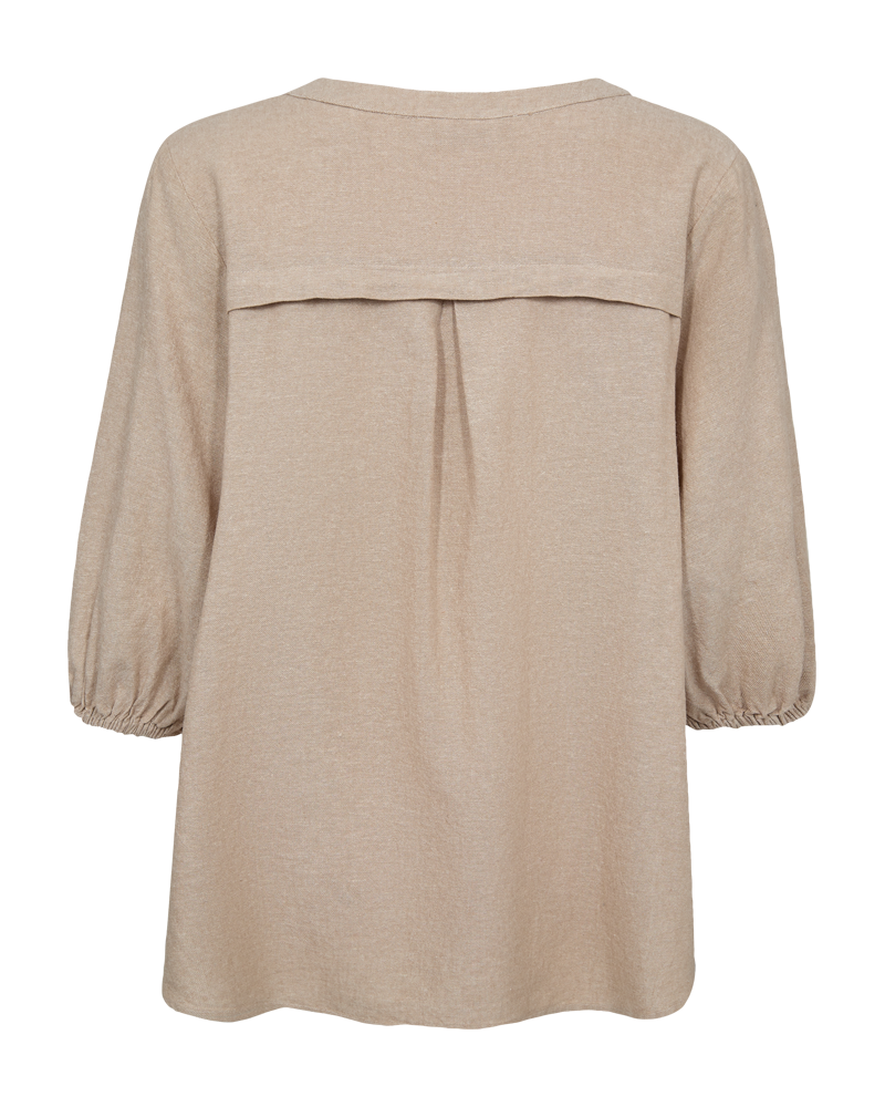 Freequent - FQLAVA BLUSE - SAND MELANGE