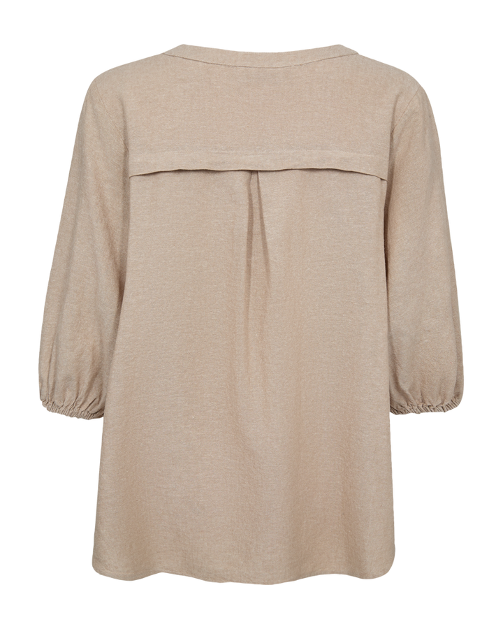 Freequent - FQLAVA BLUSE - SAND MELANGE