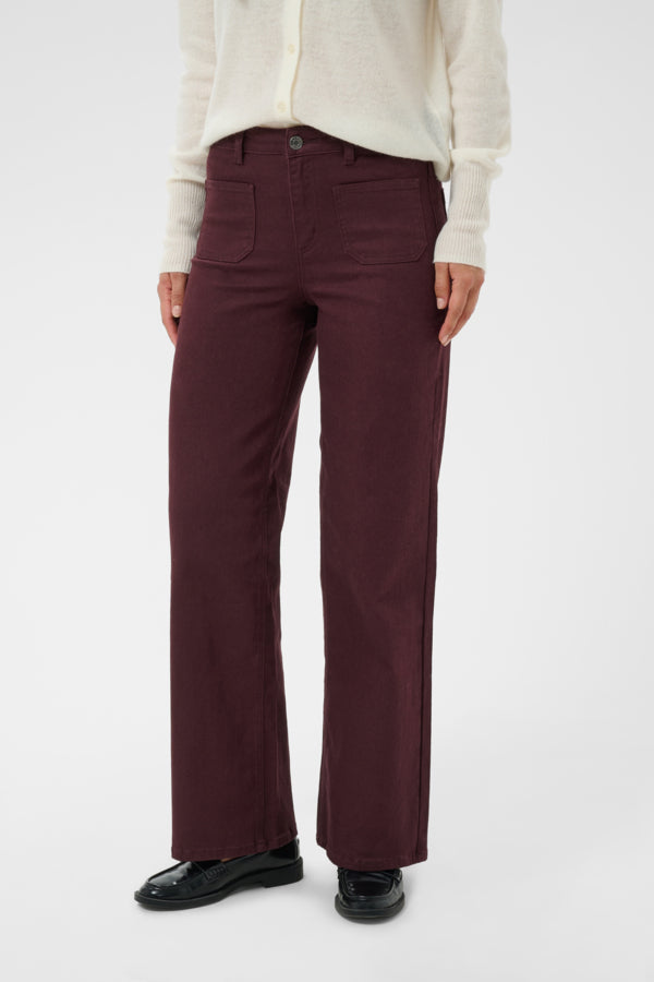 Kaffe Clothing - KABrook HW Reg fit jeans twill - Fudge