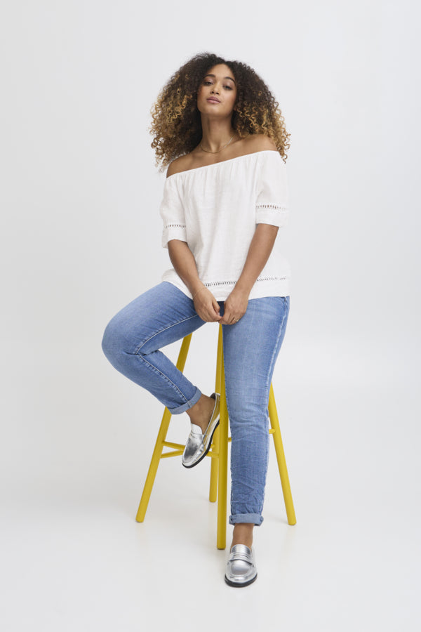 Sorbet - SBFONTANELLE SS Bluse