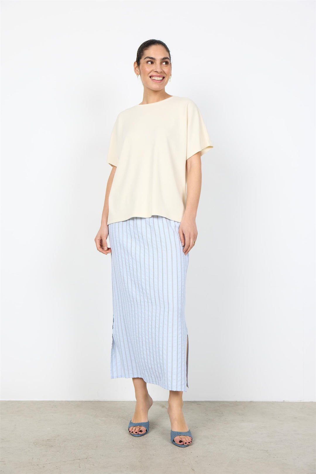 soyaconcept - SC-BANU  324 T-skjorte - Kremhvit