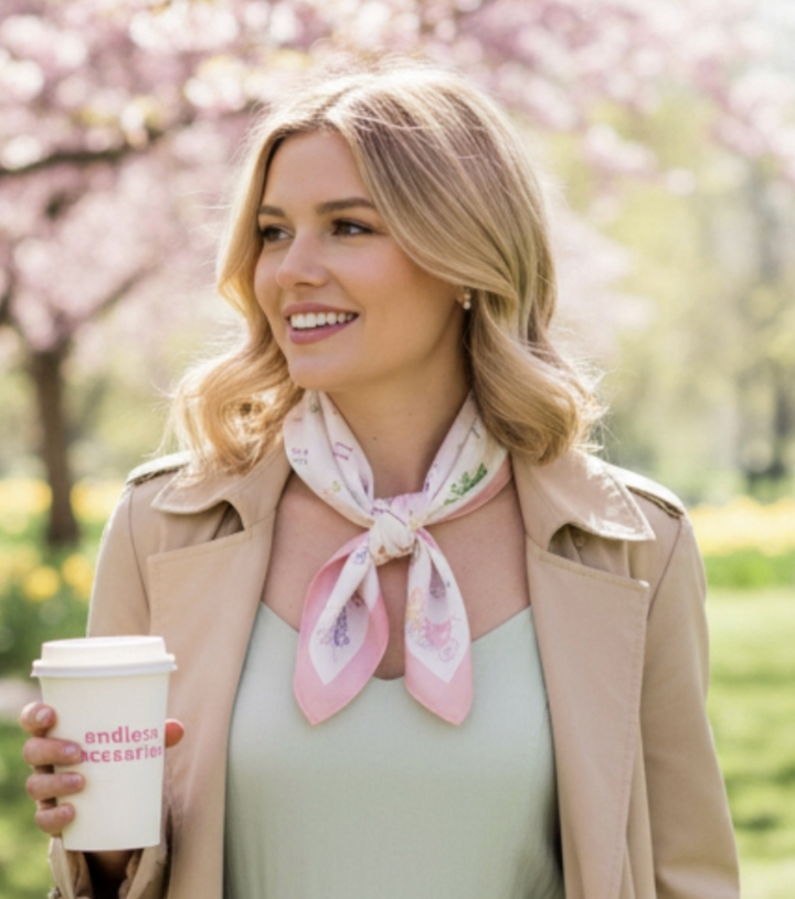 Endless - Bandana Skjerf - Multi Rosa