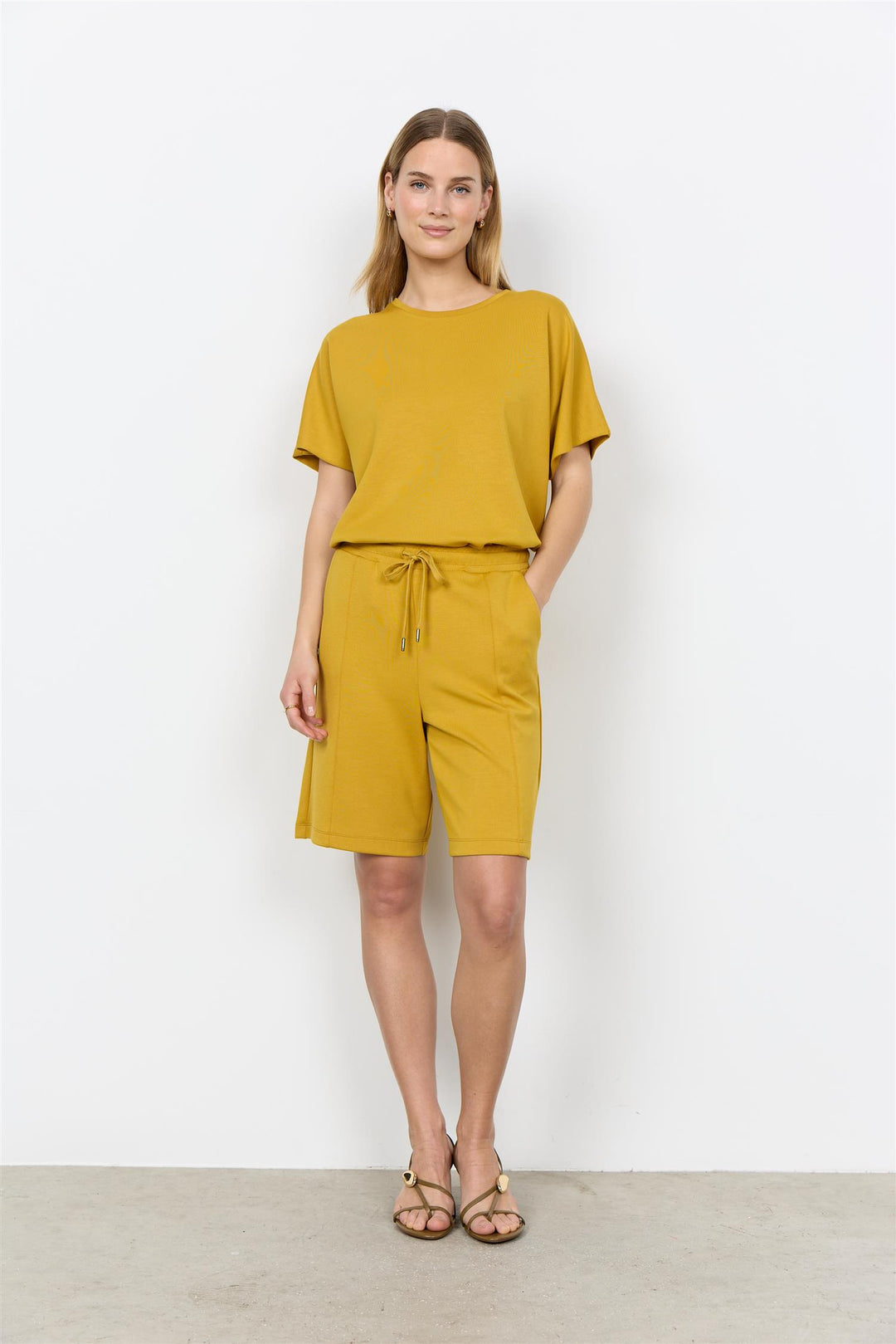 soyaconcept - SC-BANU  324 T-skjorte - Sennepsgul