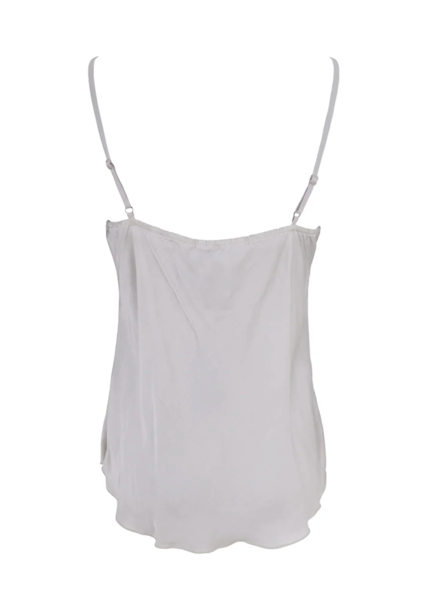 black color - BCLOU Satin singlet - Ivory