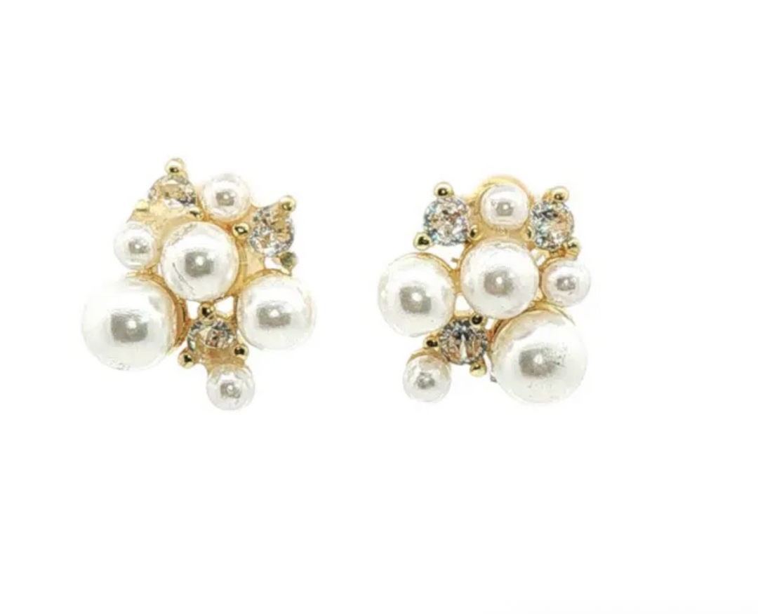 A&C - Nordic Jewellery Design - Øredobber med perle og krystaller