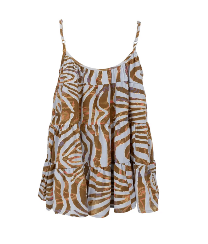 Black Colour - BCLUNA flare singlet/topp